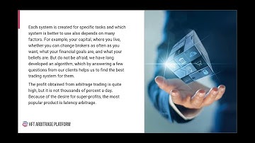 HFT Arbitrage Platform in operation