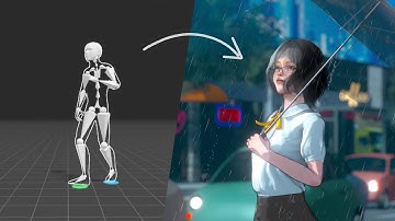 Anime from Mocap | Blender Timelapse