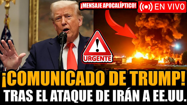 TRUMP LE HABLA AL MUNDO EN VIVO CON COMUNICADO TRAS EL ATAQUE DE IRÁN A EE.UU. ¡NOTICIAS ISRAEL!