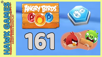 Angry Birds Stella POP Bubble Shooter Level 161 - Walkthrough, No Boosters