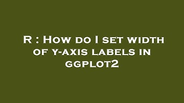 R : How do I set width of y-axis labels in ggplot2