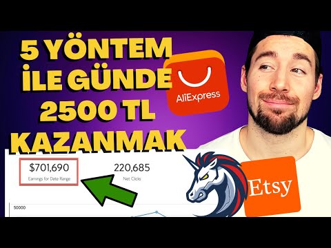 Evden Günde 2500 TL Kazandıran 5 Yöntem & Aliexpress Komisyoncu Hesabı Açma - CHATGPT / ETSY