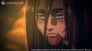Attack On An S4 P4 English Dub Mikasa Ascends Through An Inferno To Reach Eren