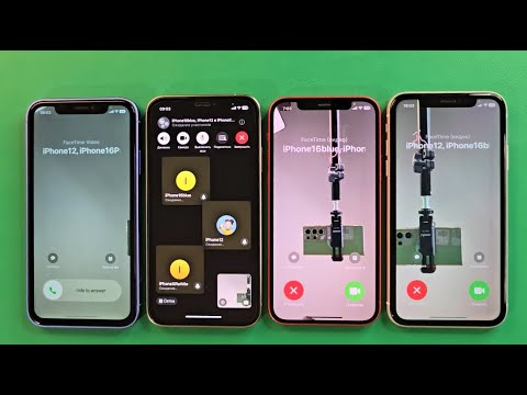 Incoming Call FaceTime Outgoing Call IPhone 16 IPhone 16 Pro IPhone 12 IPhone XR Group Calls