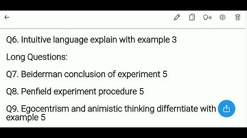 PSY504 || Cognitive Psychology || Final term exam question paper 2023