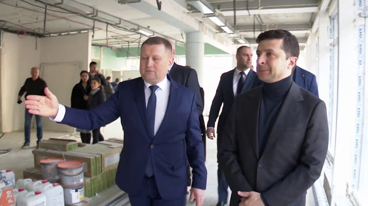 Володимир Зеленський ознайомився з перебігом капремонту Полтавської обласної клінічної лікарні