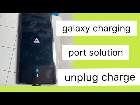 Galaxy s8 s9 s10 note8 note9 note10 moisture detected in charging port fix solution  갤럭시 충전이 안돼요.