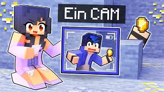 Using CAMERAS To SPY On My Friends In Minecraft!