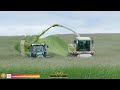 GPS Ernte - Claas Jaguar 850 - Deutz-Fahr & Valtra Traktoren im Einsatz - Roggen Häckseln