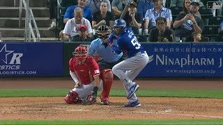 Dodgers' star Mookie Betts launches first home run of Spring Training!