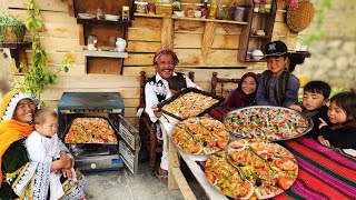 Cooking Perfect PIZZA Recipe by Twin's like Traditional Style | Afghanistan Village Food