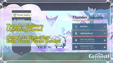 Thunder Sojourn Lightning Rounds (Complete Gameplay) | Genshin Impact 2.0