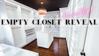 DIY Dream Closet Reveal \& Empty Closet Tour | DIY Dream Closet Room