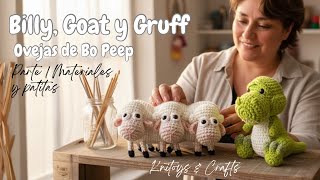 Ovejas Amigurumi Billy, Goat y Gruff TOY STORY a crochet - Parte 1 Materiales y patitas