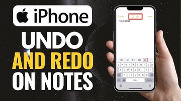How to Undo and Redo on the Notes App On Iphone