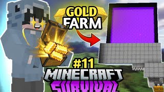 I MADE A GOLD FARM IN MINECRAFT 1.20 🥰 | PE | MINECRAFT SURVIVAL SERIES EP 11 | #viral #viralvideos