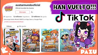 AVATAR WORLD OFICIAL HA REGRESADO en su TIKTOK