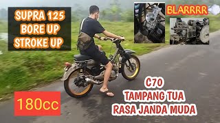 honda C70 bore up 170cc