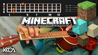 Minecraft C418 SWEDEN Ukulele Tutorial