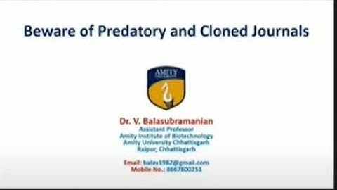 Beware of predatory Journals #PredatoryJournals #ClonedJournals #AcademicIntegrity #ResearchEthics