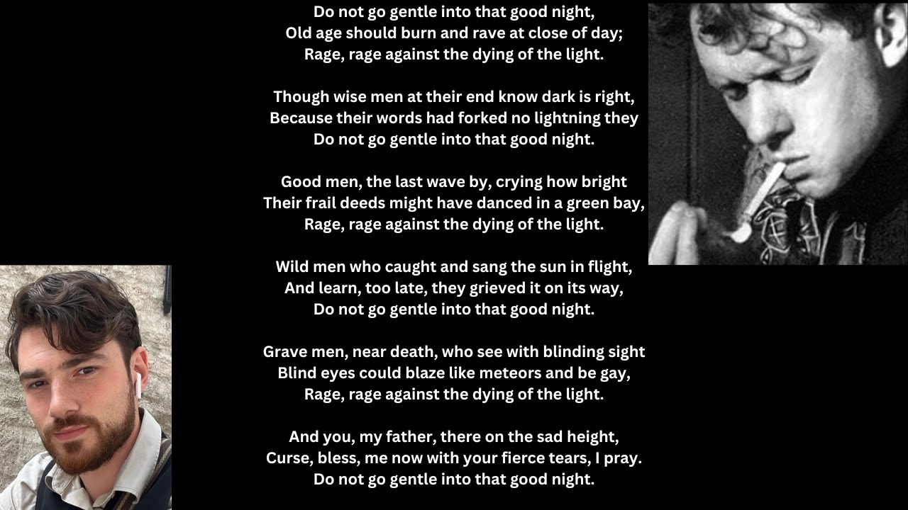 Do not go gentle into that good night written by dylan thomas