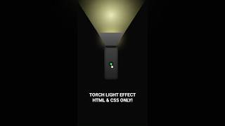 Realistic Torch Light in HTML & CSS!