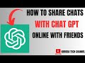 How to Share Your ChatGPT Conversations Online - Complete Sharing Guide!