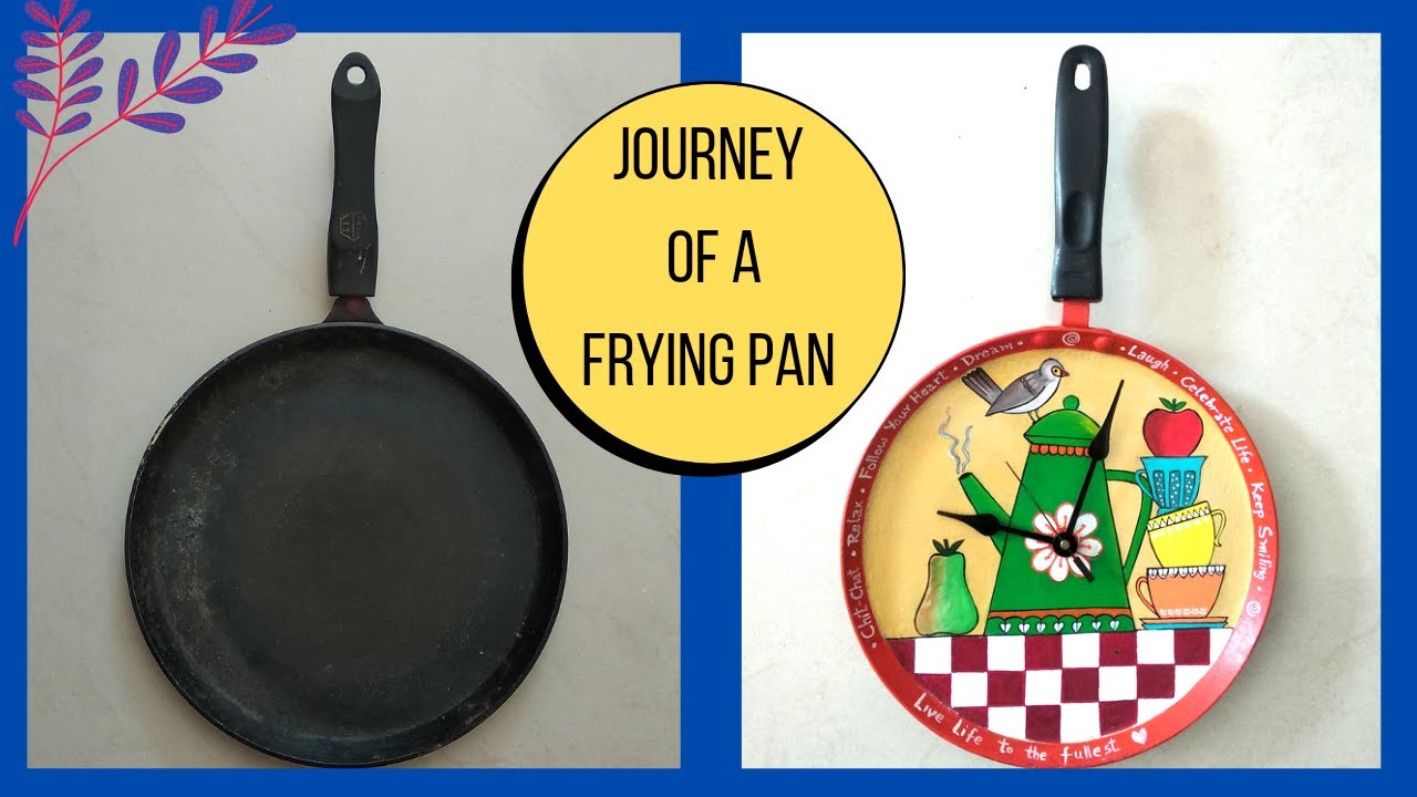Old Frying Pan DIY/ Tawa Clock/ How to Reuse Old Non Stick Pans