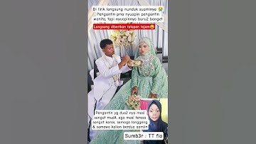 PENGANTIN PRIA LAGI SUAPIN PENGANTIN WANITA LANGSUNG DITATAP #pernikahan #wedding #videoviral