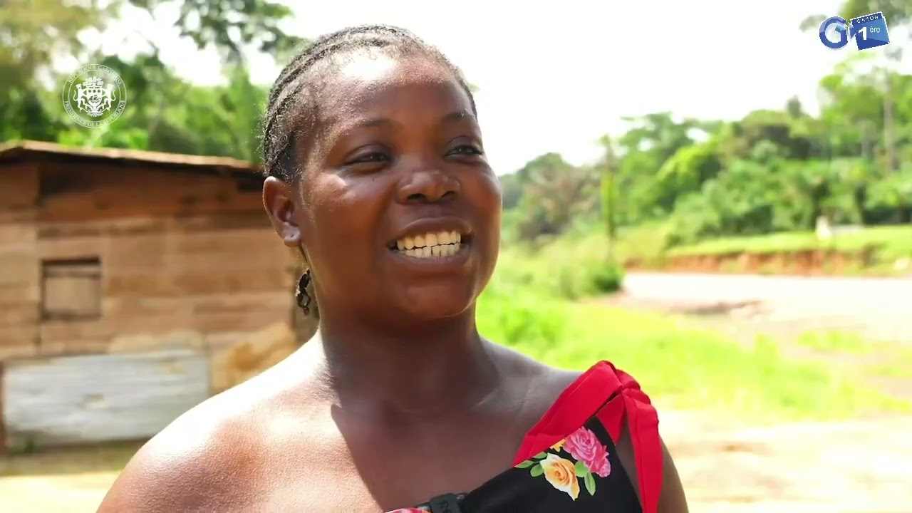 Travaux de construction à Cocobeach : la ville se modernise.