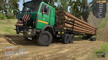 Spintires Mudrunner Log Load Track Driving | Mudrunner | Engineer Mohammad Talha
