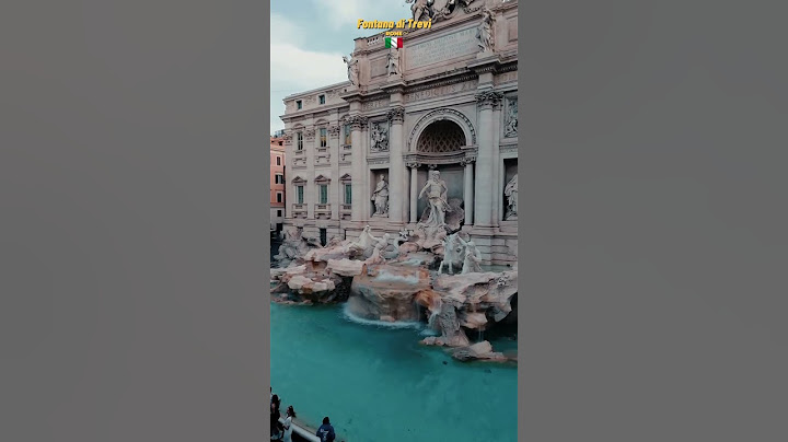 Fontana di Trevi – Rome’s Most Iconic Fountain! 🇮🇹 #italy #drone #travel  #shorts
