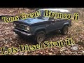 Bronco ii Diesel Swap pt1 Removing The Engine