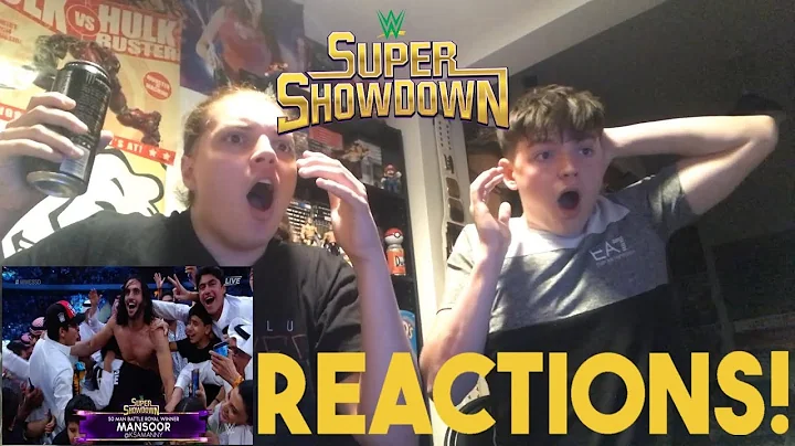 WWE SUPER SHOWDOWN REACTIONS!!: 50 MAN BATTLE ROYAL!!