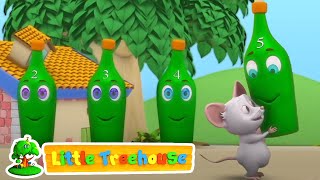 عشر زجاجات خضراء | قصائد للأطفال | Little Treehouse Arabic | فيديوهات ما قبل المدرسة | التعليم