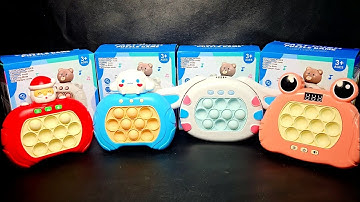 1 Minute Satisfying with Playing Push Game Pop It Eletrônico Fidget Toy ASMR No Talking
