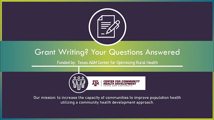 Grant Writing: Your Questions Answered
