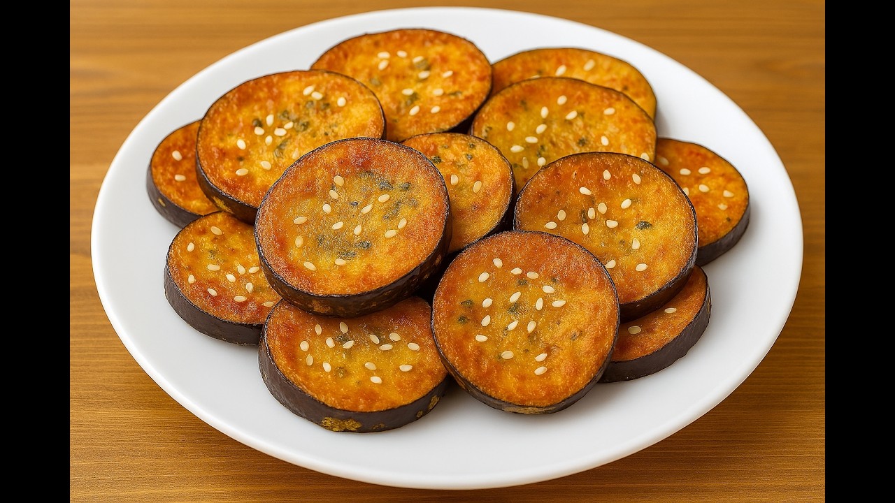 #دستورآشپزی  پخت بادمجان به روش مخصوص من اول آرد بعد مایع جادویی | بادمجان سوخاری ترد و خوشمزه