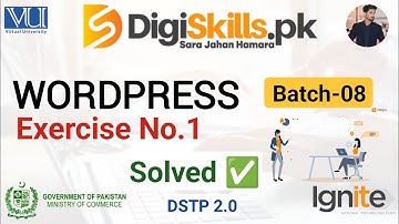 WordPress exercise no 1 batch-08 solved | how to complete WordPress exercise no 1 of batch-8.