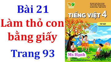 Làm thỏ con bằng giấy