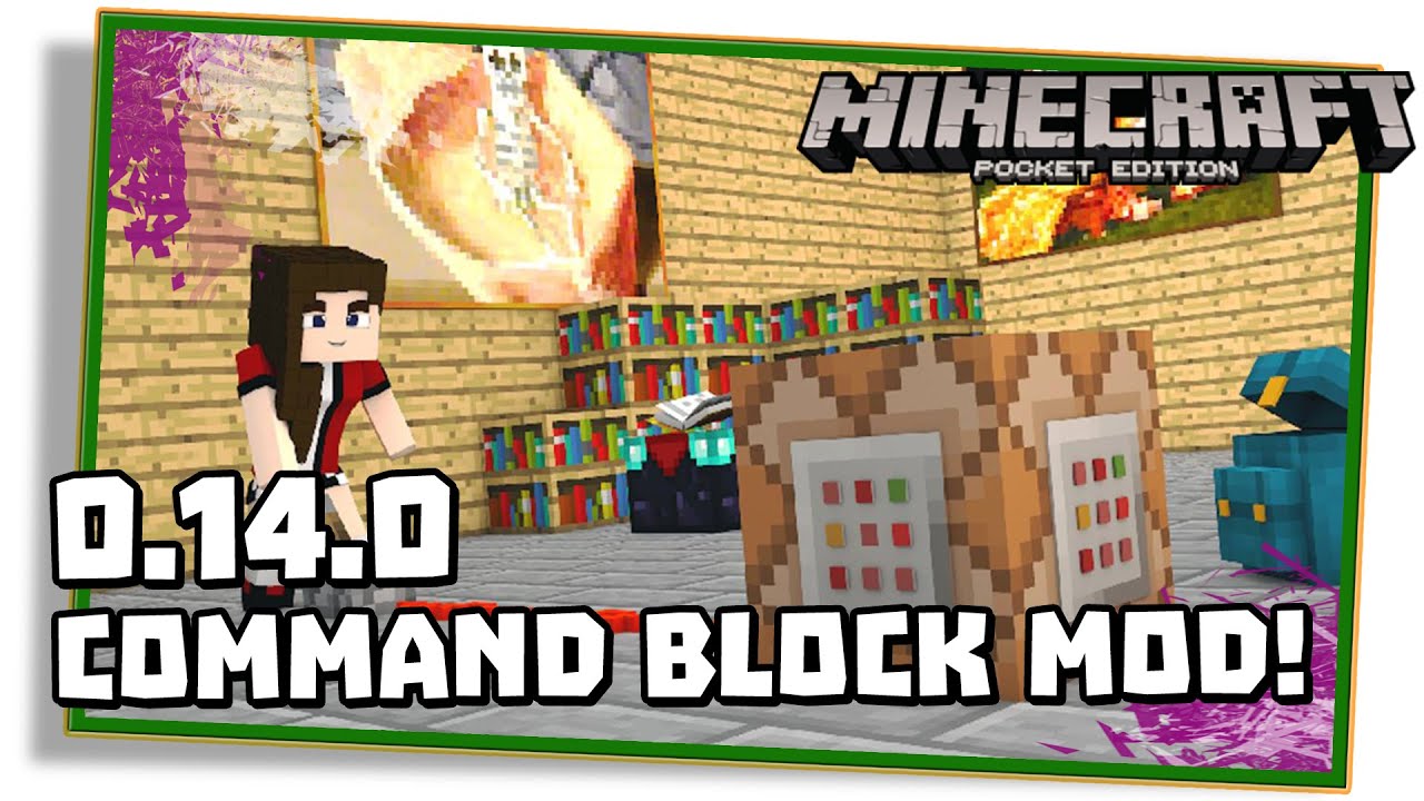 Minecraft PE 0.14.0: COMMAND BLOCK MOD COMO DE PC! - (Pocket Edition ...