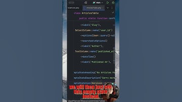 Lege status in filamenttabel #laravel #filamentphp