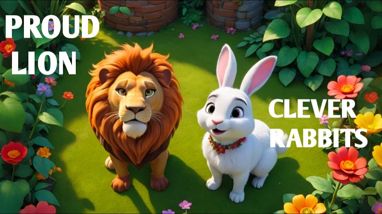 The Clever Rabbit and the Proud Lion | Animated Kids Stories in English ...