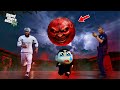 GTA V: Franklin &amp; Shinchan Escaping from the Evil Moon Telugu #mrprashu #prashugamer #shinchan