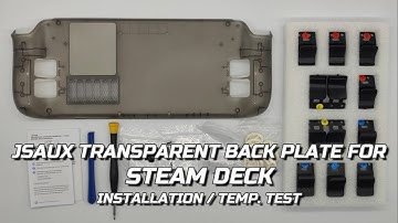 JSAUX TRANSPARENT BACK PLATE FOR STEAM DECK INSTALLATION AND TEMPERATURE CHECK