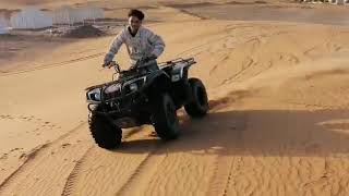 Quad-biking in Sahara Desert