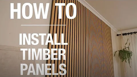 How To Install Timber Wall Panels - Bunnings Warehouse