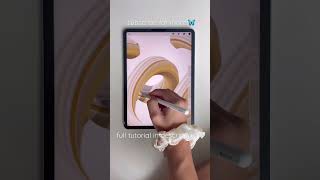 Procreate tutorial: Requested Personalise Name art for Nixette🖌#procreatetutorial #shorts