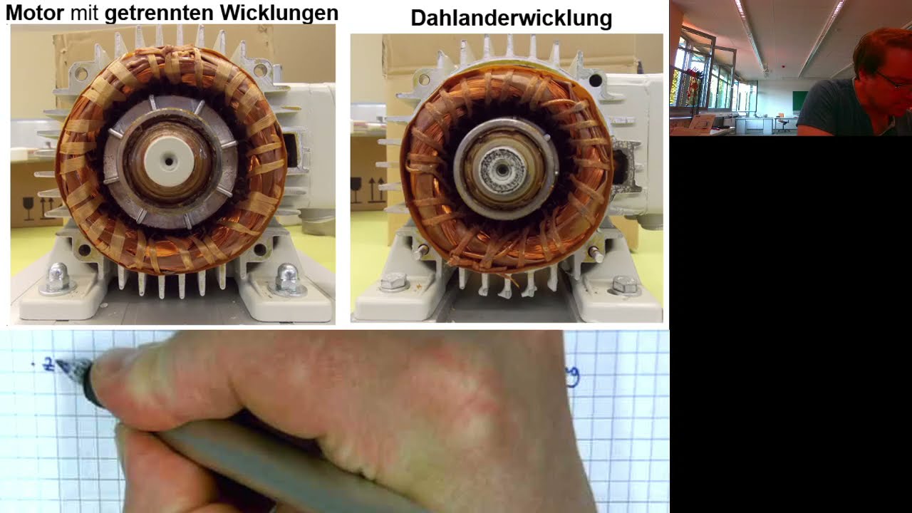 Elektromotoren mit zwei Geschwindigkeiten Dahlander bzw. Motor mit getrennten Wicklungen YouTube Elektromotoren mit zwei Geschwindigkeiten Dahlander bzw. Motor mit getrennten Wicklungen YouTube