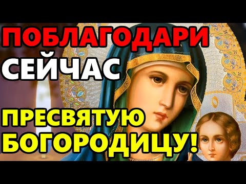 ПОБЛАГОДАРИ ПРЕСВЯТУЮ БОГОРОДИЦУ ПРЯМО СЕЙЧАС! Благодарственная молитва Богородице